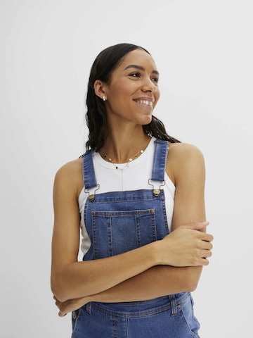 bonprix Loosefit Jeans-Latzhose in Blau