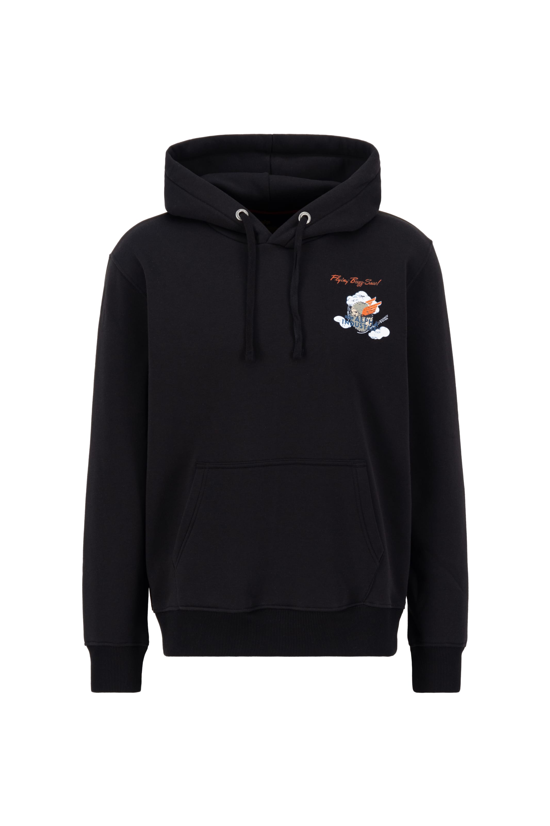 ALPHA INDUSTRIES Mikina 'Flying Buzz' - Čierna: predná strana