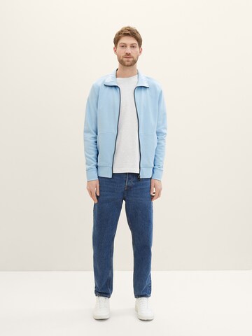 TOM TAILOR Sweatjacke in Blau