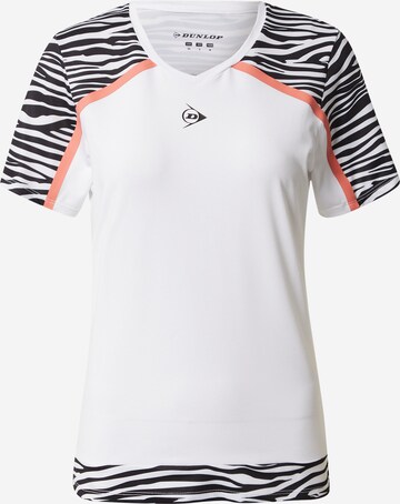 DUNLOP Funktionsbluse i hvid: forside