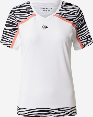 DUNLOP Funktionsbluse i hvid: forside