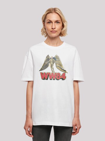 T-shirt oversize 'DC Comics Wonder Woman 84 Golden Armour' F4NT4STIC en blanc : devant