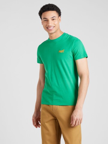 Superdry - Camisa em verde: frente