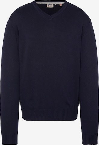 Schott NYC Sweater in Blue: front