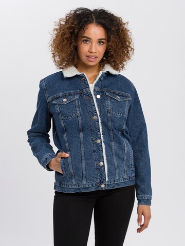 CROSS JEANS Übergangsjacke 'B 615' in Blau: Vorderseite