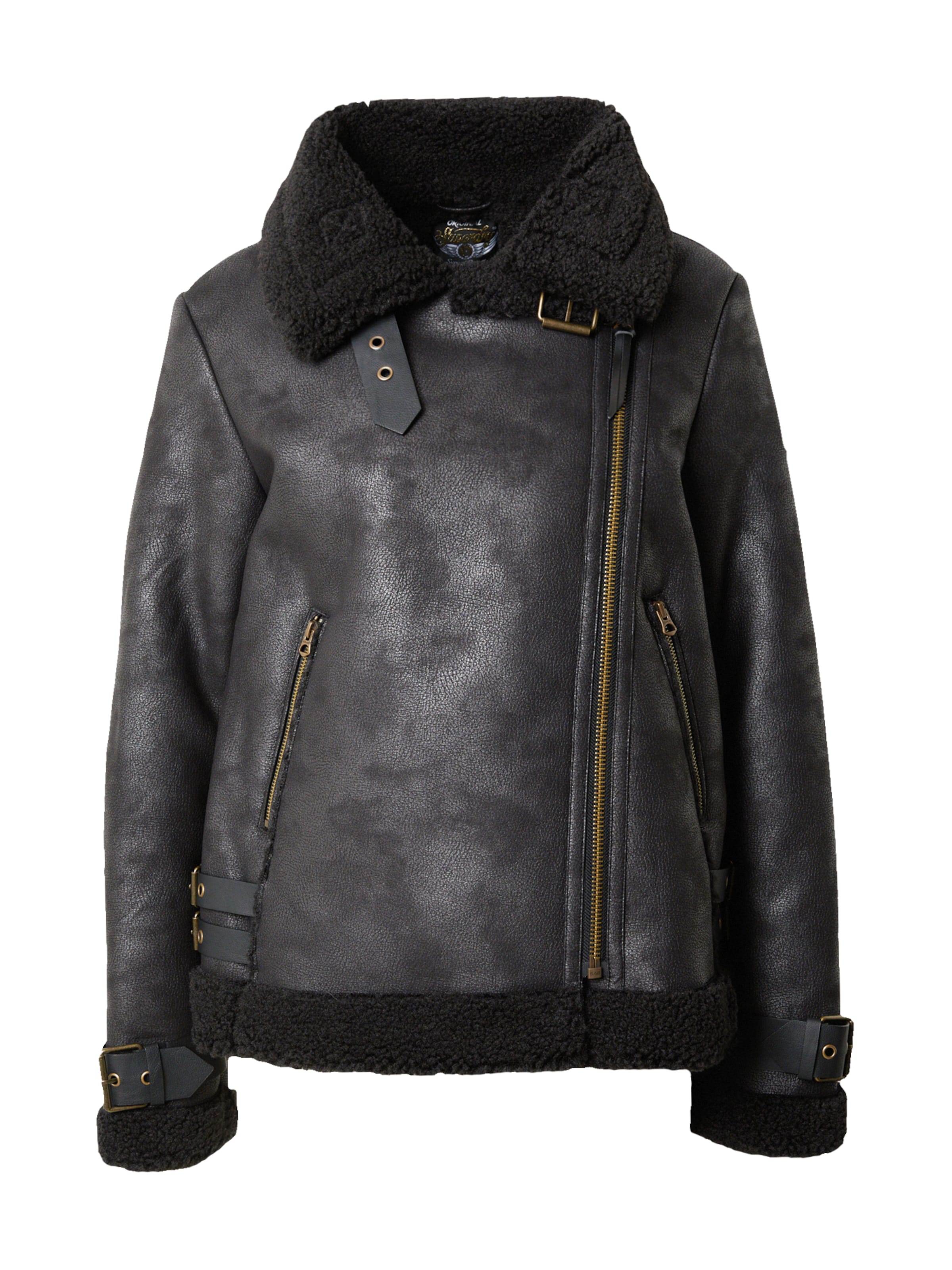 Superdry Tussenjas in Zwart: voorkant