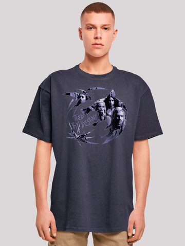F4NT4STIC Shirt 'The Witcher Wolf Netflix TV Series' in Blue: front