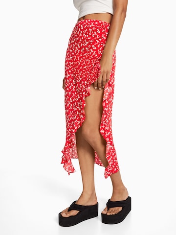 Jupe Bershka en rouge