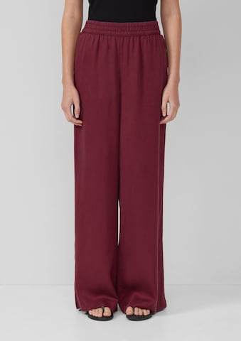 s.Oliver Wide leg Broek in Rood: voorkant