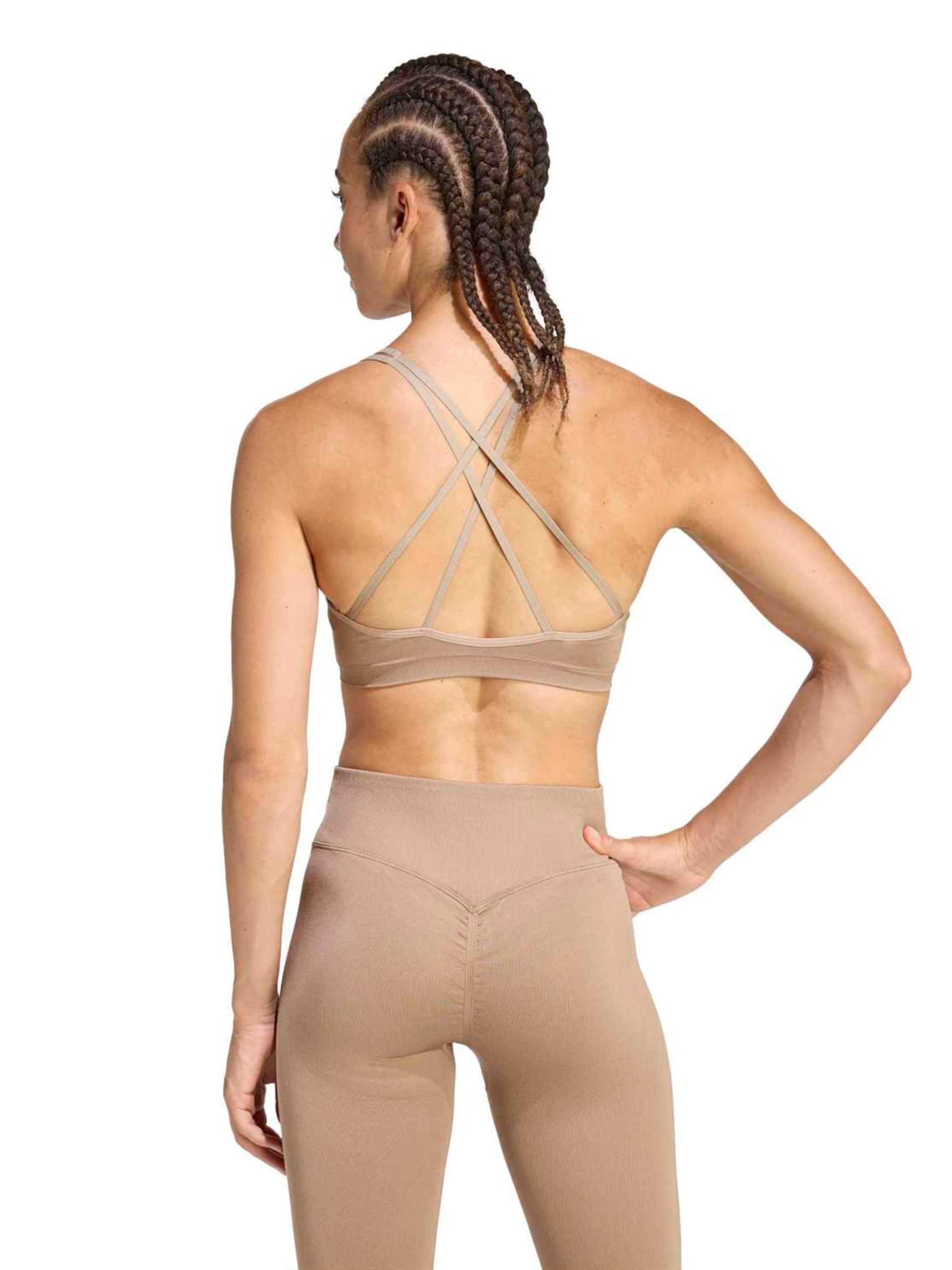ADIDAS PERFORMANCE Μπουστάκι Αθλητικό σουτιέν 'Essentials' σε καφέ
