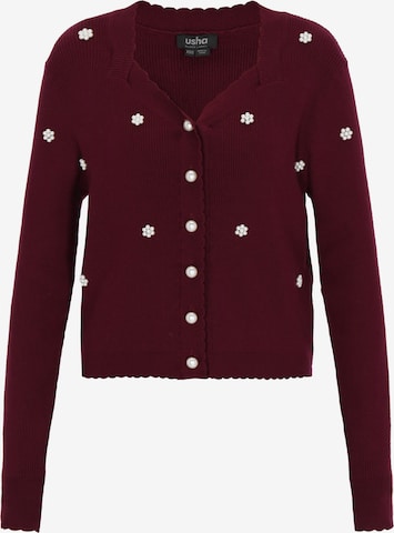 usha BLACK LABEL - Cárdigan en rojo: frente