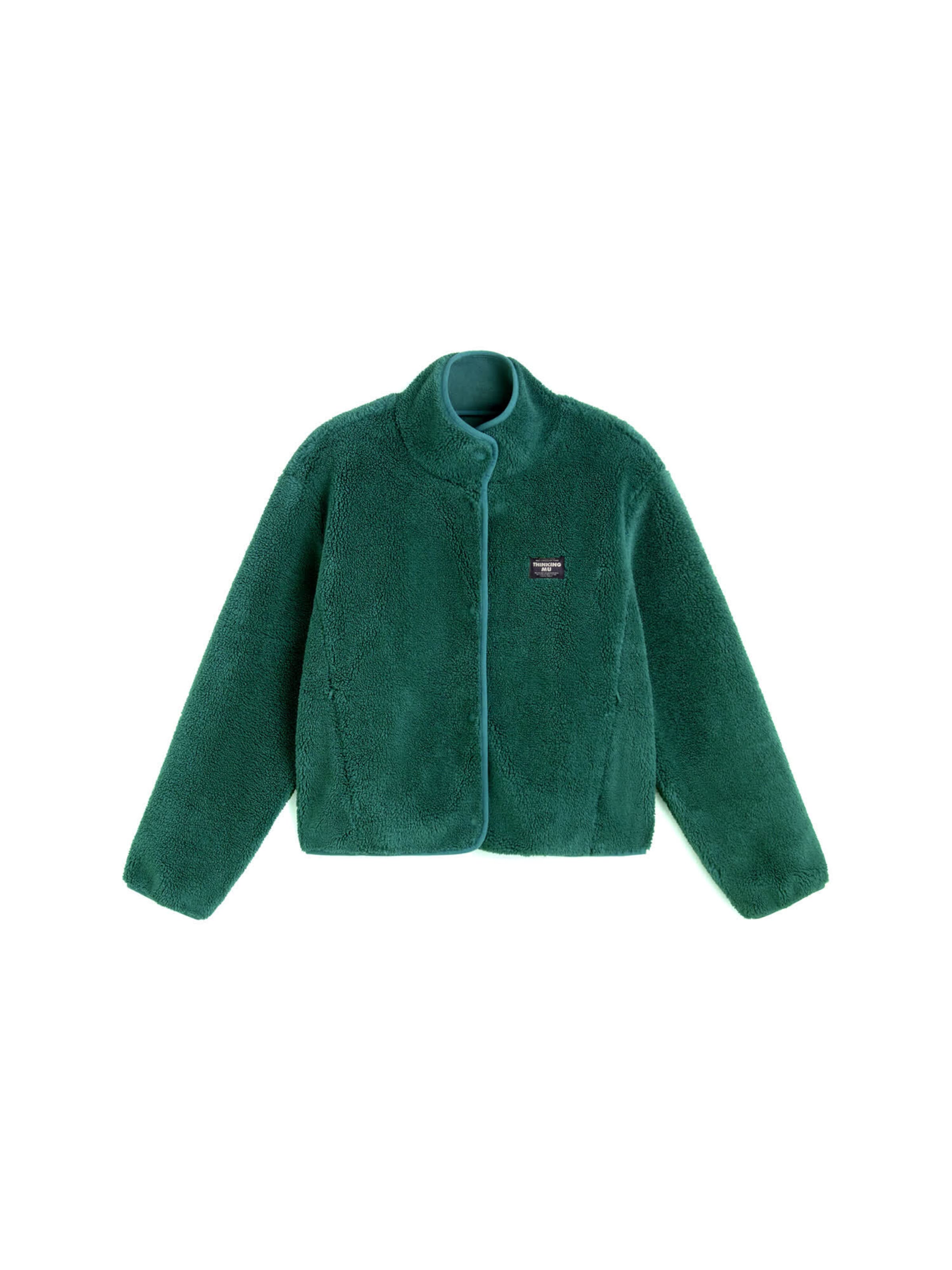 Thinking MU - Casaco de velo ' KOURTNEY ' em verde: frente