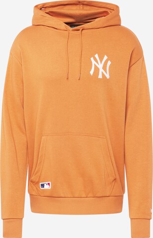 NEW ERA Sweatshirt 'League Essentials New York Yankees' in Brown: front