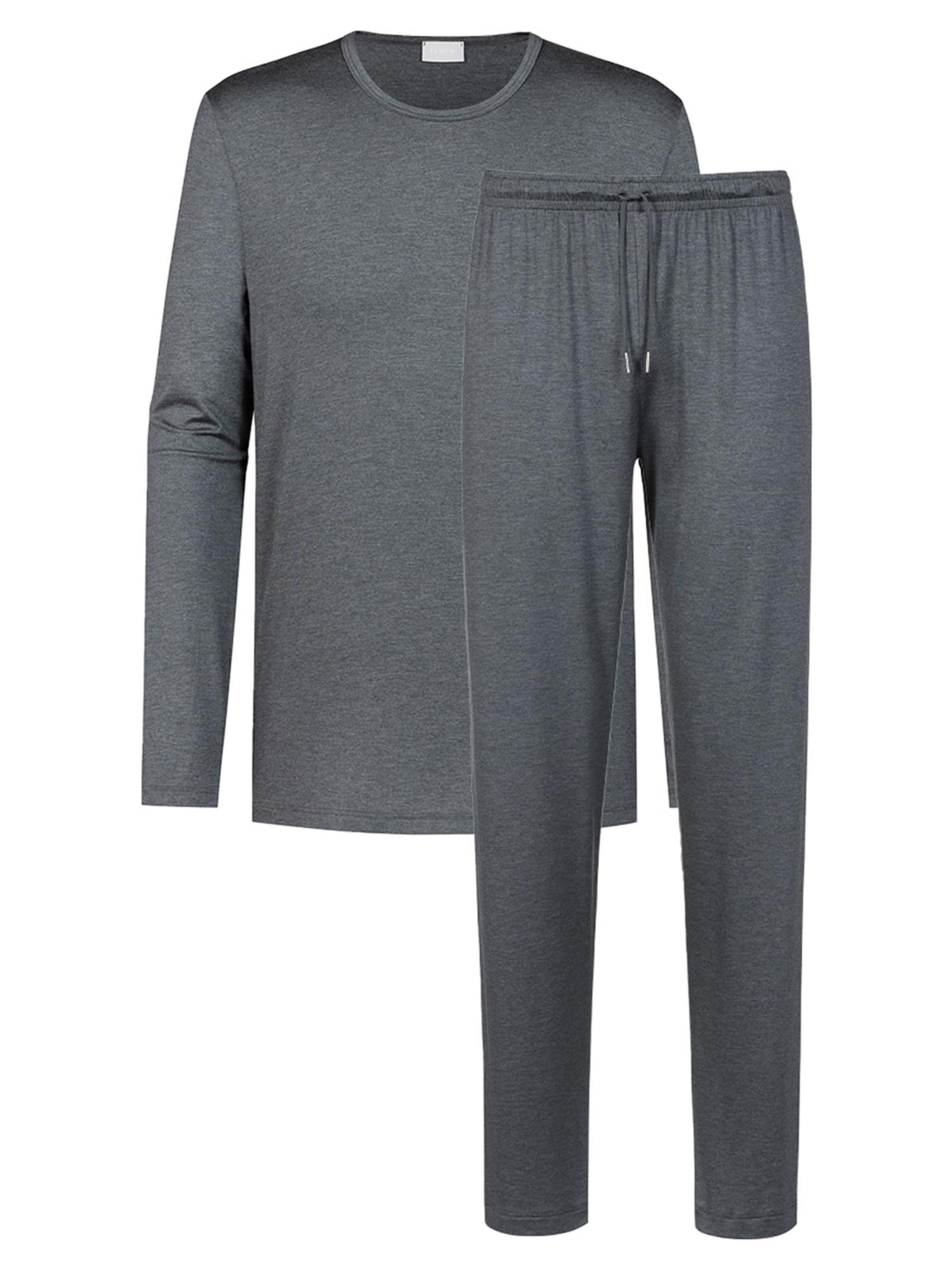 Mey Pyjama lang 'Jefferson'‌ in Grau: Vorderseite