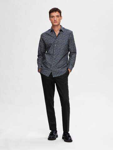 SELECTED Slim fit Overhemd 'SLHSoho' in Blauw