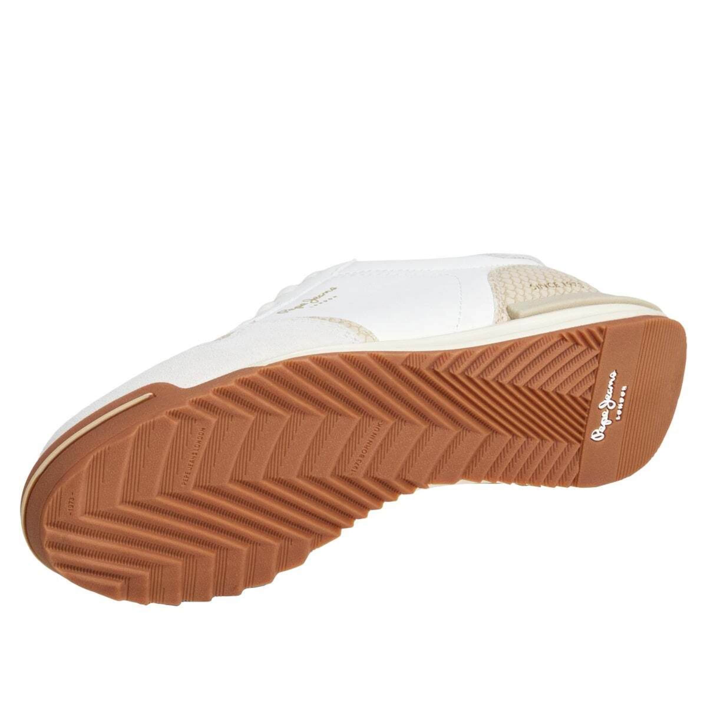 Pepe Jeans Sneaker 'Marvin Snake' in Weiß