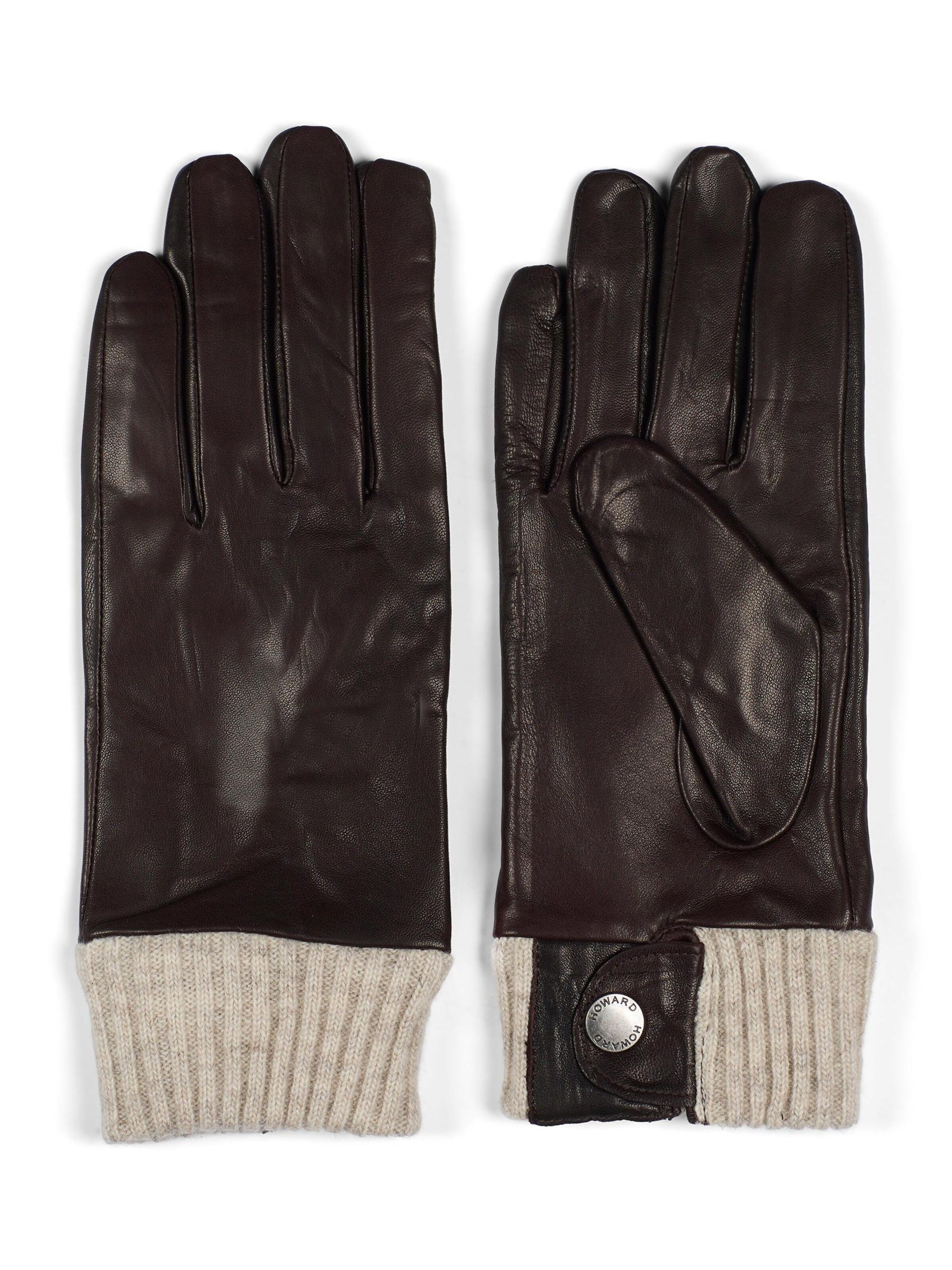 Howard London Fingerhandsker i brun: forside