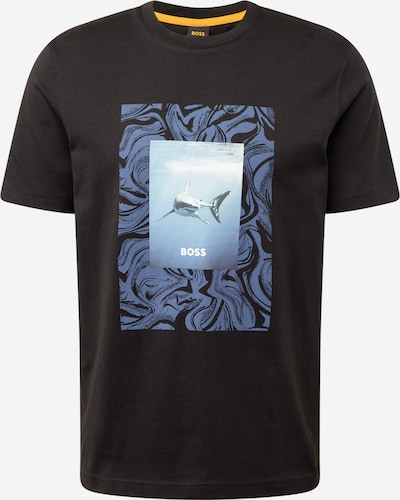 BOSS T-Shirt 'Te_Tucan' in opal / hellblau / schwarz / weiß, Produktansicht
