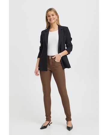 Fransa - Skinny Calças 'Zalin ' em castanho