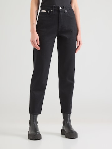Calvin Klein Jeans Дънки Tapered Leg Дънки в черно: отпред