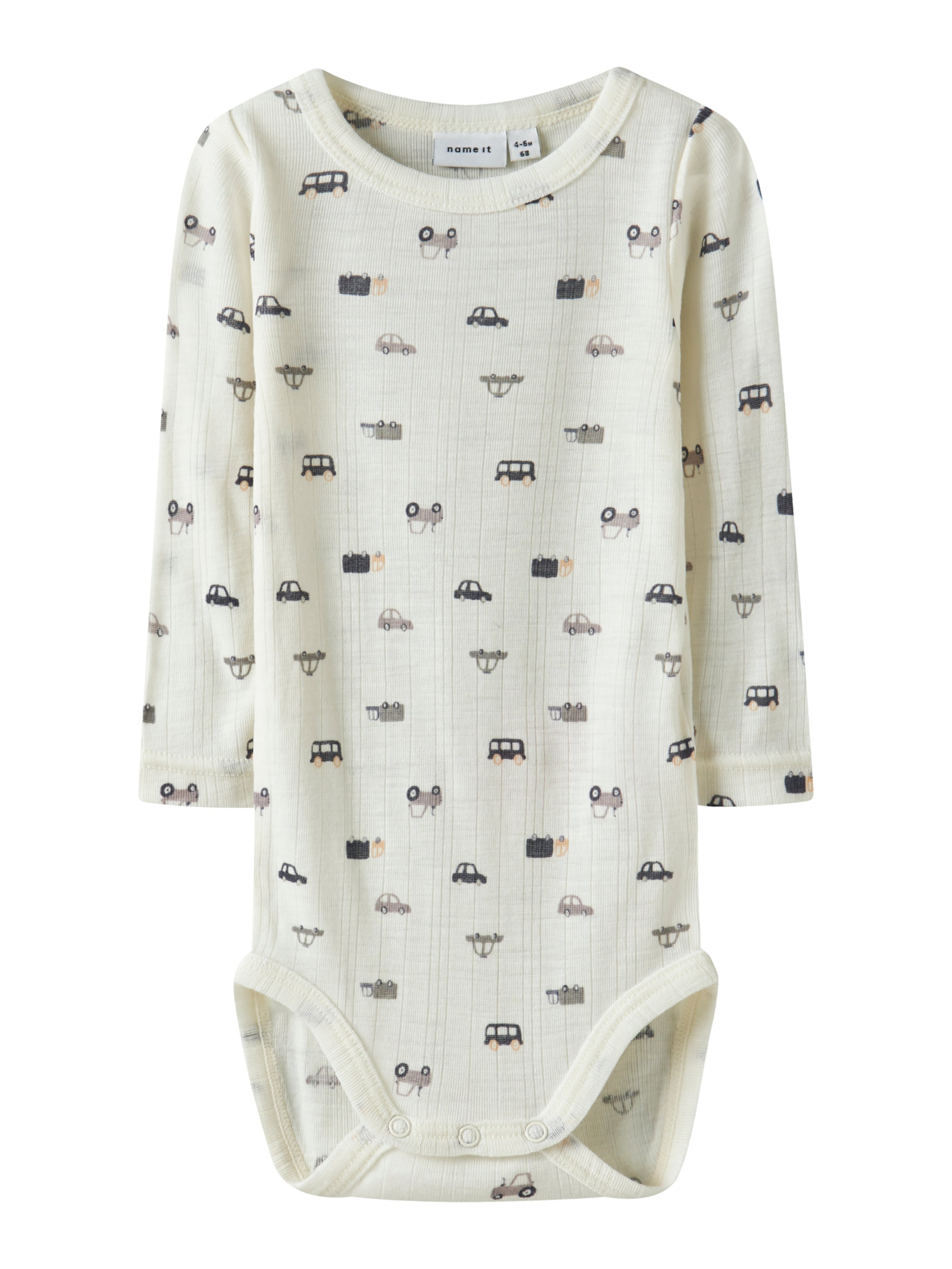 NAME IT Pajac/bodi 'NBMWang' | bela barva: sprednja stran