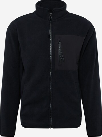 BLEND Fleece Jacket in Black: front