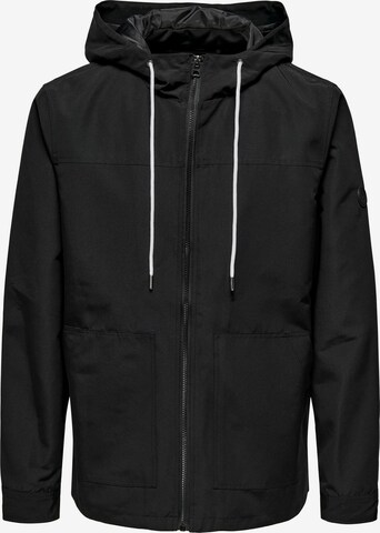 Only & Sons Between-season jacket 'MATT' in Black: front