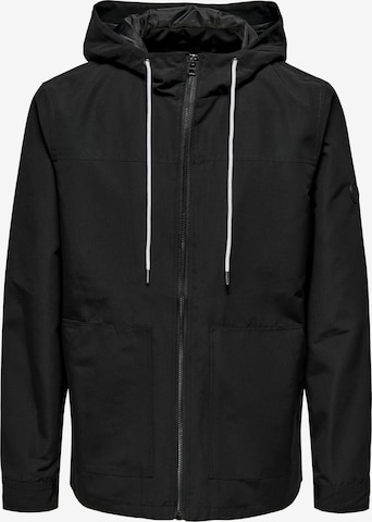 Only & Sons Between-Season Jacket 'MATT' in Black: front