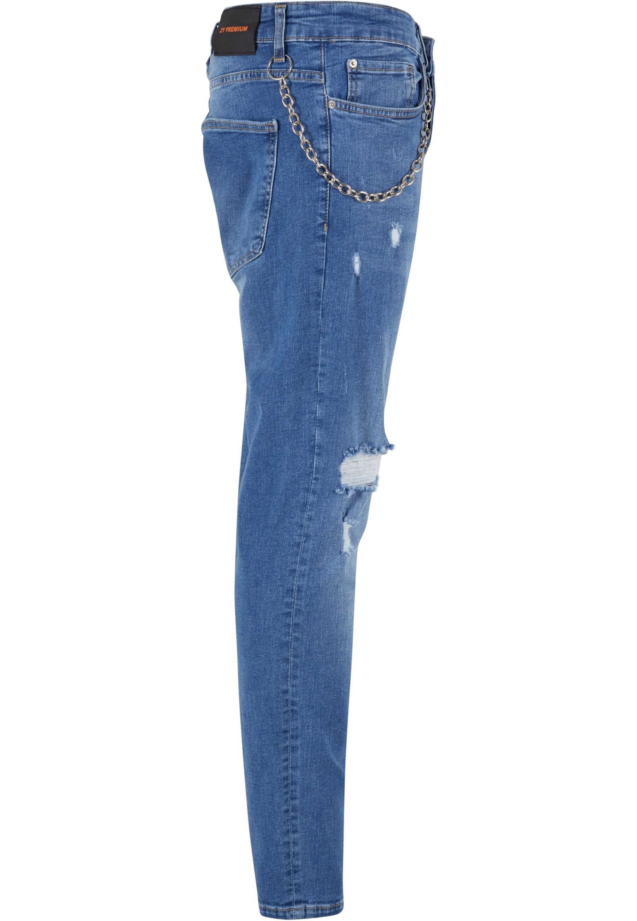 Tapered Jeans di 2Y Premium in blu