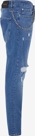 2Y Premium Tapered Jeans in Blau