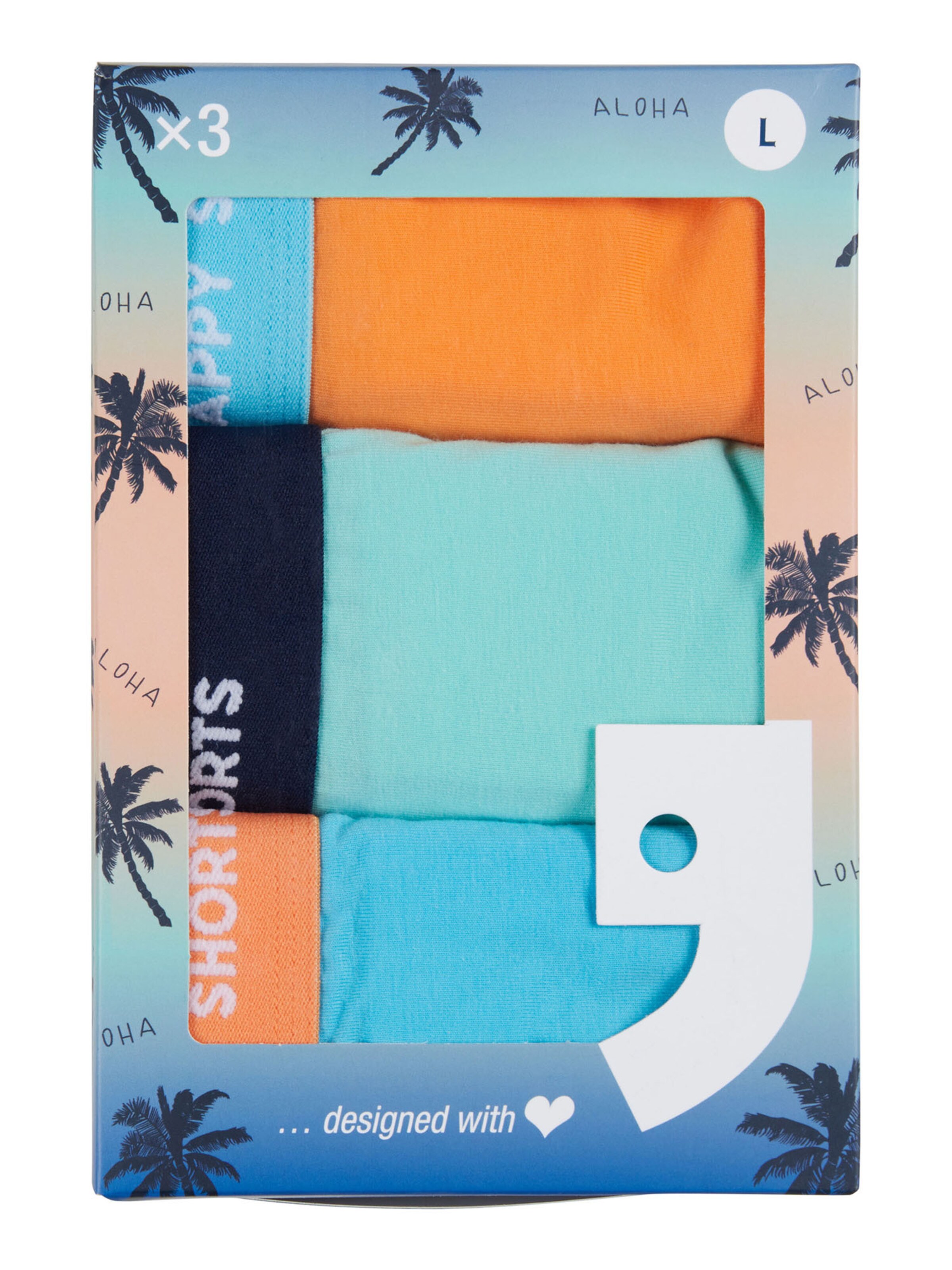 Happy Shorts Boxershorts ' Jersey ' in Blauw