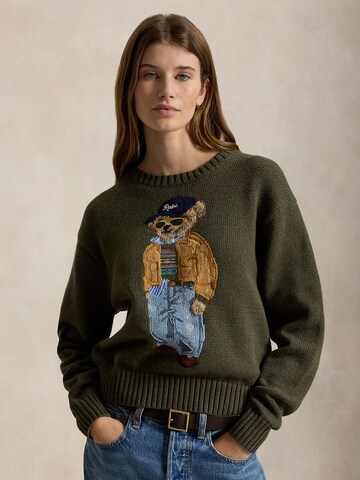 Polo Ralph Lauren Пуловер в зелено: отпред
