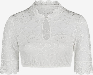 Nina von C. Trachtenbluse 'Annette' in Weiß: Vorderseite