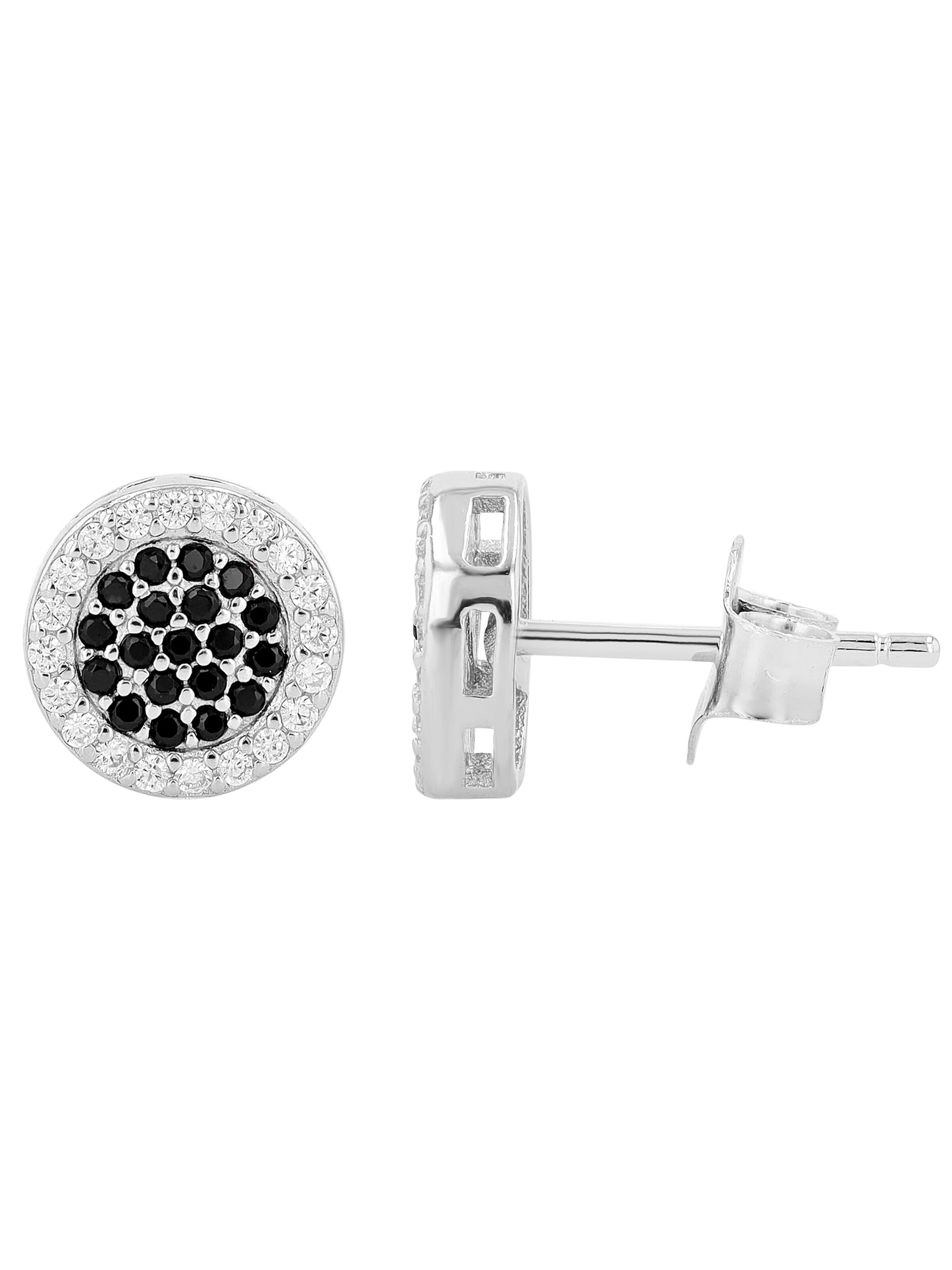 Akzent Earrings '"Serane" aus 925 Sterlingsilber, rhodiniert, langlebig' in Silver