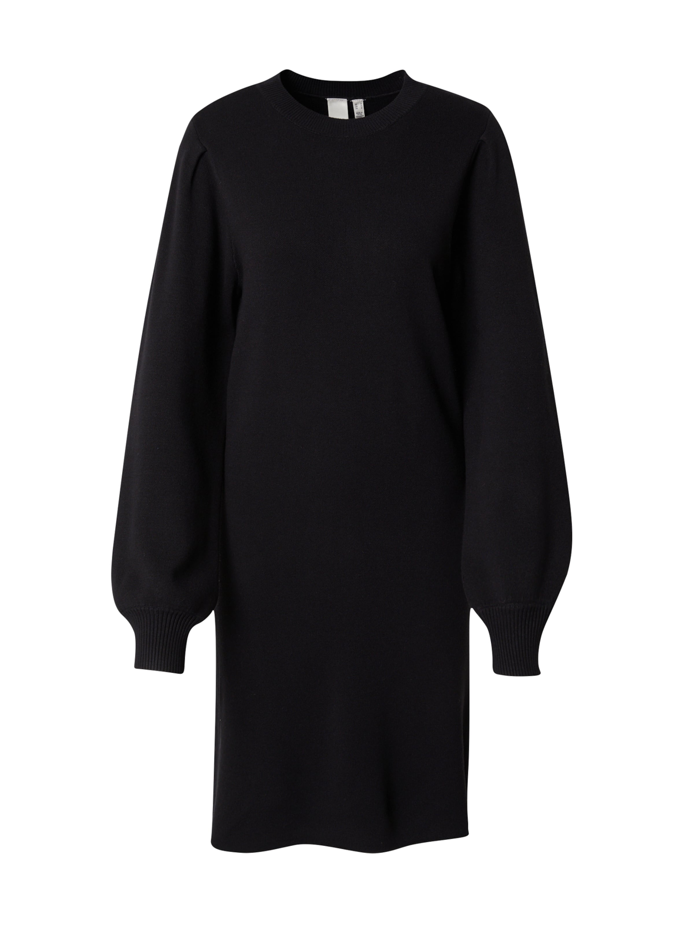 YAS Трикотажное платье 'Yasfonny' в Черный: спереди