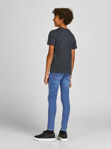 Jack & Jones Junior Skinny Farkut 'Liam' värissä sininen