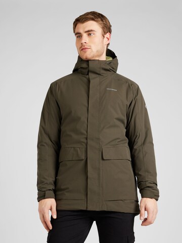 CRAGHOPPERS Regular fit Outdoor jacket 'Lorton' in Green: front