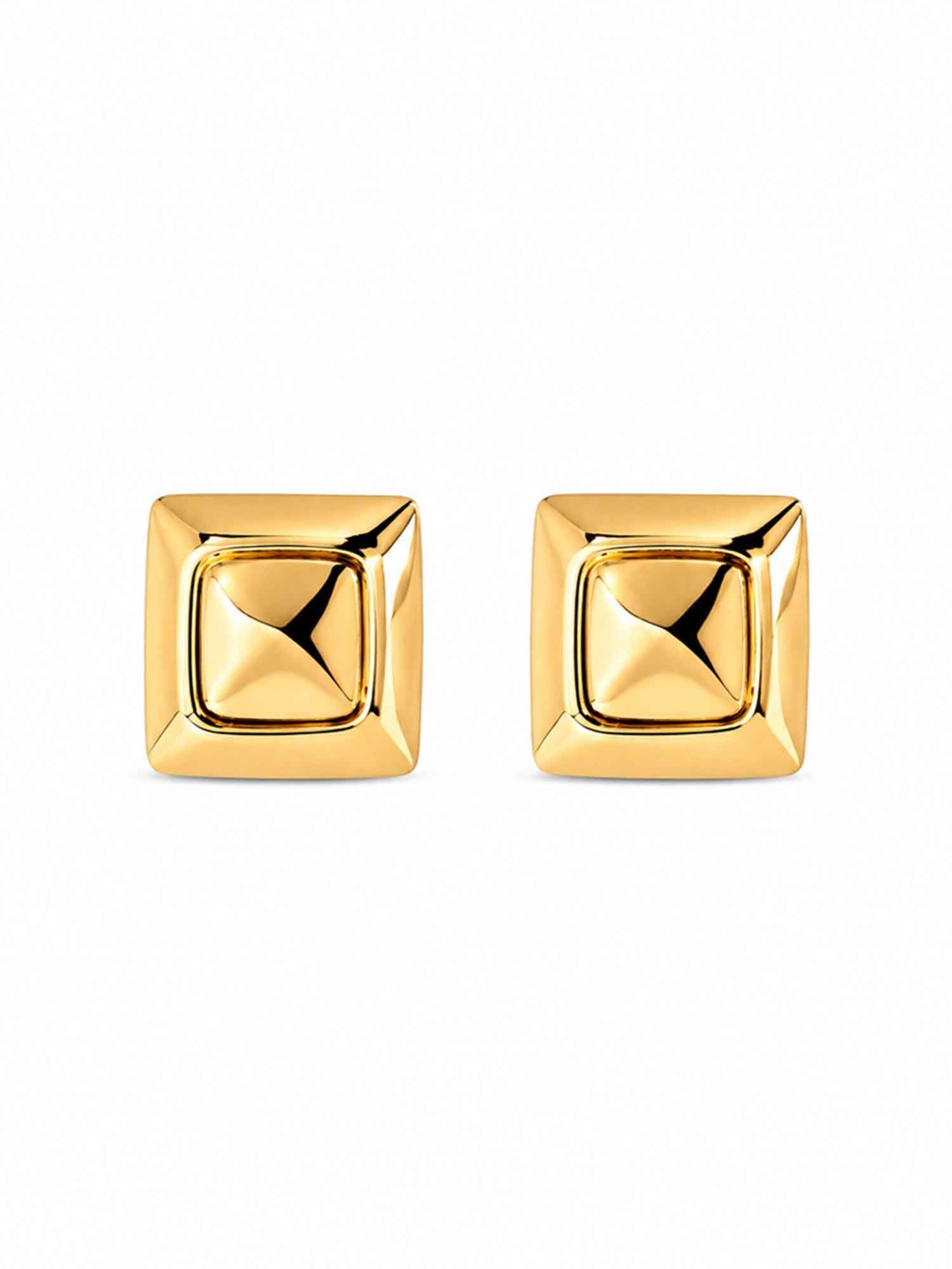 RteRmeNaušnice 'Treasure Square Gold Earrings' - zlatna boja: prednji dio