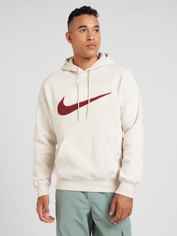 Nike Sportswear - Sudadera 'CLUB' en blanco: frente