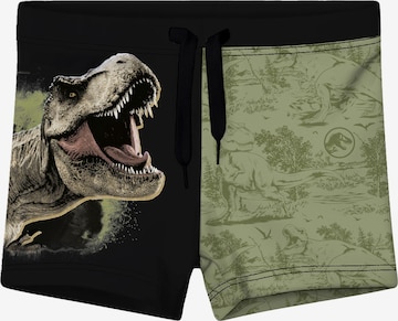 Hot Wheels Badehose 'Jurassic World Dinosaurier' in Grün: Vorderseite
