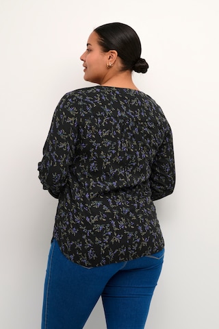 KAFFE CURVE Bluse 'Ami in Schwarz
