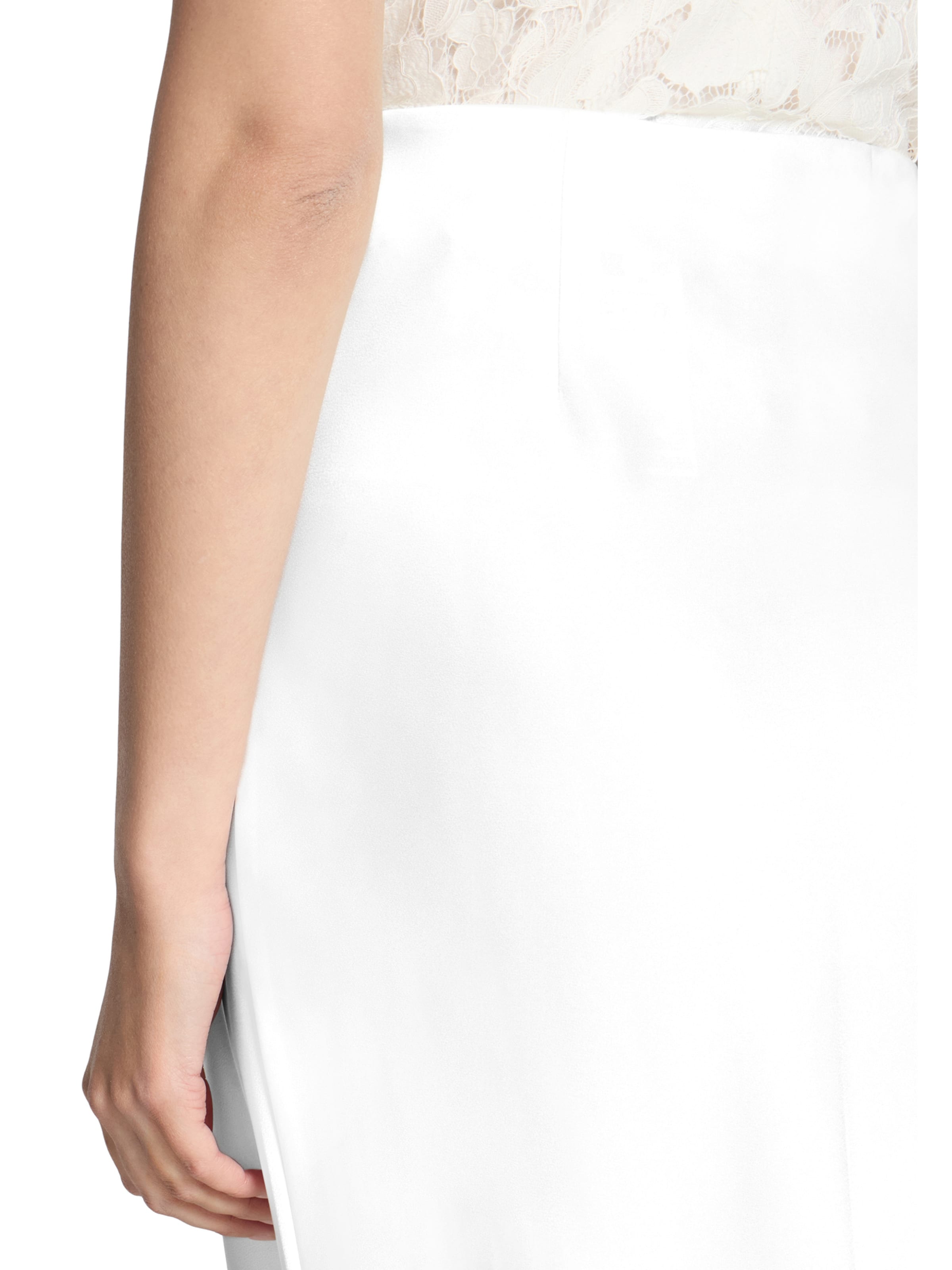 Vera Mont Satinrock wadenlang in Weiß