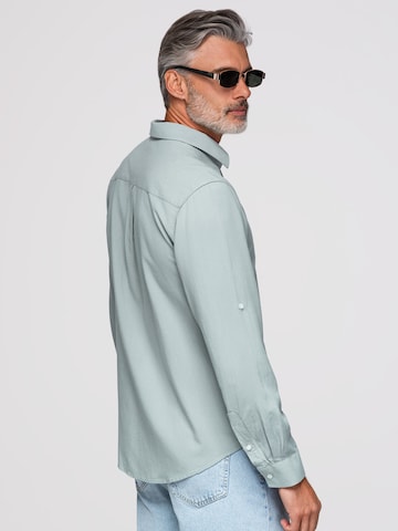 Coupe regular Chemise business Ombre en vert