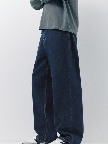Pull&Bear Baggy Jeans in Blau