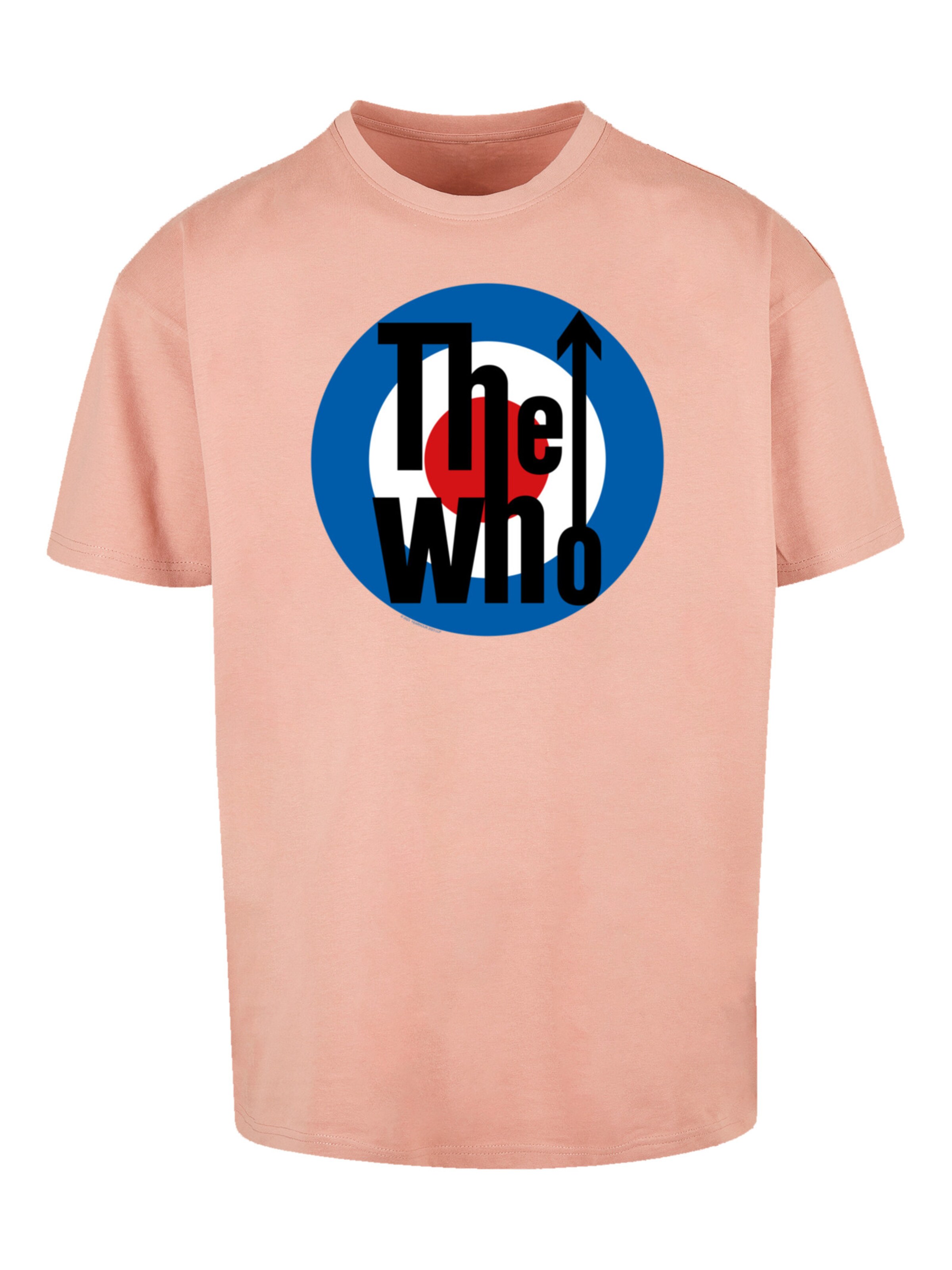 T-Shirt 'The Who Target' F4NT4STIC en beige : devant