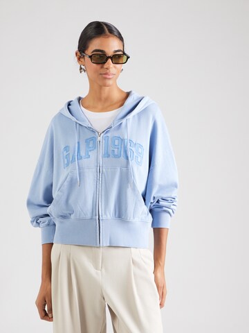 GAP Sweatjacke '1969' in Blau: Vorderseite