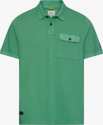 CAMEL ACTIVE Poloshirt aus reiner Baumwolle in Grün: Vorderseite