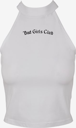 Merchcode Top 'Bad Girls' in de kleur Zwart / Wit, Productweergave