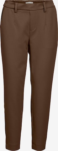 OBJECT Slim fit Pleat-Front Pants 'Lisa' in Brown