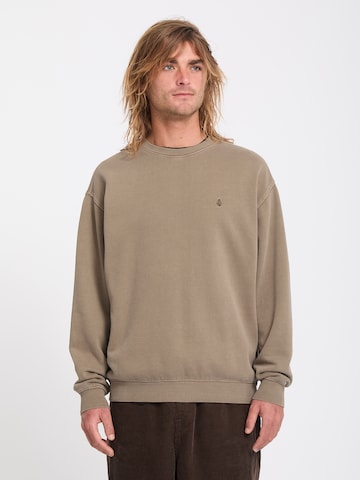 Volcom Sweatshirt 'Single Stone' in Braun: Vorderseite